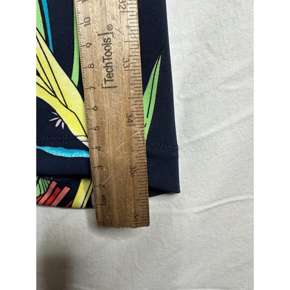 NEW Trina Turk Leaf/Tropical Print One Shoulder Mini Dress size 2‎ Multicolor - Picture 9 of 9